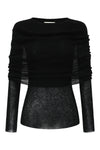 SWAYING/KNIT Water Soluble Wool Lapel SW22AW1T18 Black PS50